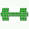 Mahjong in der Spielvariante Gleichgewicht und dem Stein Motiv Wellness
