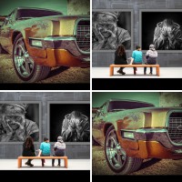 Online Memo Spiel mit 12 Bilderpaaren, dem Karten Motiv Ford Mustang 1967 und 35 Gewinnpunkten