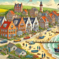 Suchbild Spiel mit 13 Unterschieden in den Bildern