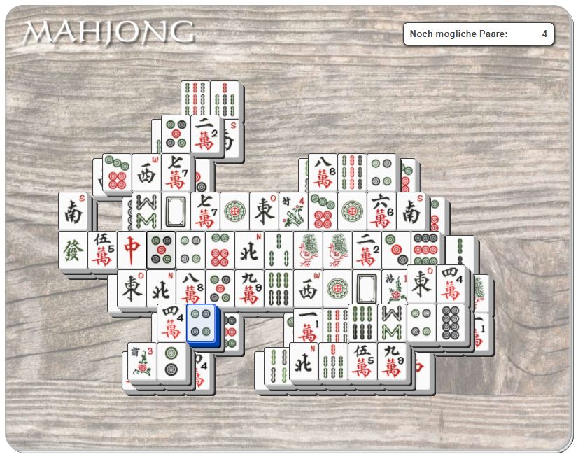 Mahjong Spiel Rätsel Hilfe