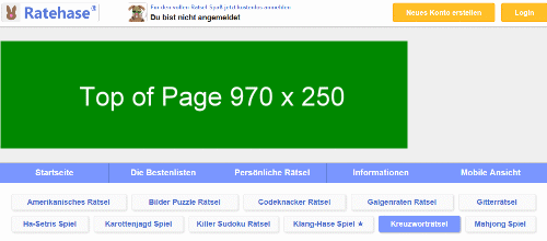 Werbefläche Top of Page