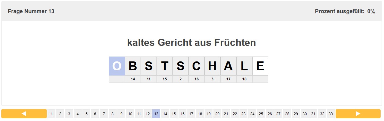 Quiz Master Rätsel unter anderem mit der Fragestellung Beruf im Straßenbau