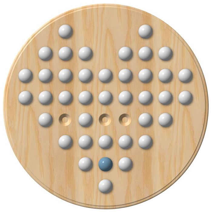 Solitaire Brettspiel auf einem Von Herzen Brett