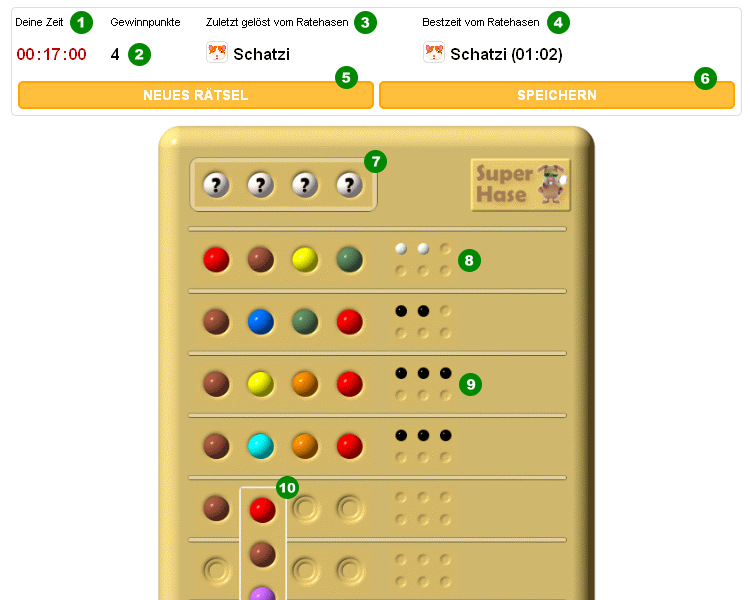 So funktioniert das kostenlose online SuperHase Spiel So funktioniert das kostenlose online SuperHase Spiel