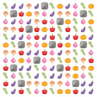 Online Veggie Crash Spiel mit dem Level »Rübenfeld«